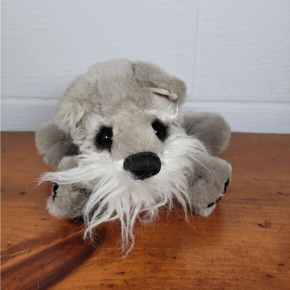 Gund Designed by Mica "Smokey" The Plush Beanie Dog Schnauzer 60037 - Picture 1 of 8